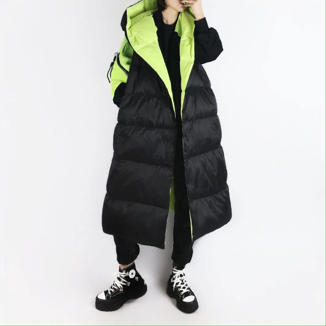Factory Direct Winter Sleeveless Plus Size Long Waistcoat Padded Women′s Down Long Vests
