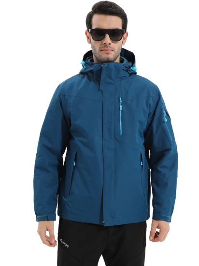 男性冬コート屋外防水防風服スキーダウン上着ウインドブレーカージャケット